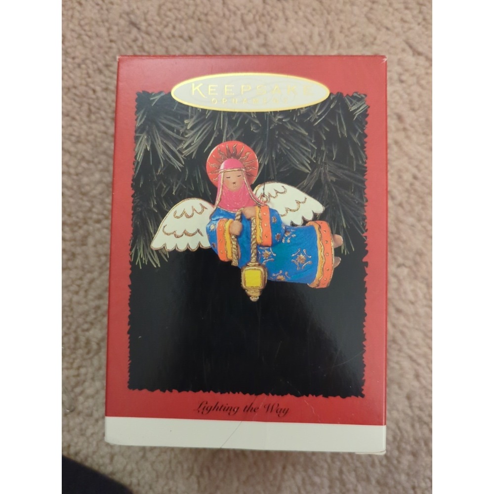 Hallmark Keepsake Ornament 1996 Lighting The Way Angel Orig Box